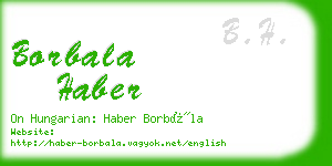 borbala haber business card